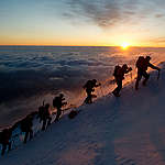 A multinational Greenpeace alpine team delivers messages of support and hope for the victims of the nuclear disaster to the summit of Mt Fuji. Collected from thousands of people in Japan and all over the world, the environmental organisation hopes that the messages will help unite the
people of Japan in opposition to nuclear power, and encourage the Japanese authorities to listen to them. The climbing team is comprised of eleven alpinists from Canada, France, Germany, Hungary, Italy, Poland,
Sweden, Switzerland and the USA scaled the mountain.