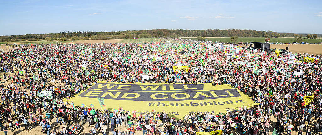 Demonstration for Climate Protection and Hambach Forest. © Bernd Arnold