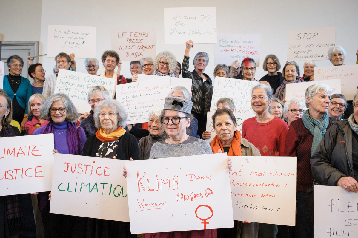 Klimaklage gegen Bundesrat und Verwaltung 459 Seniorinnen fordern Schutz für Leben und Gesundheit