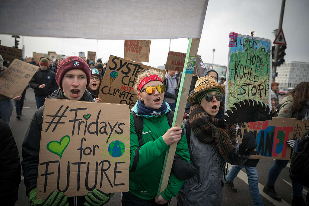 'FridaysForFuture' : Grève pour la protection du climat à Berlin