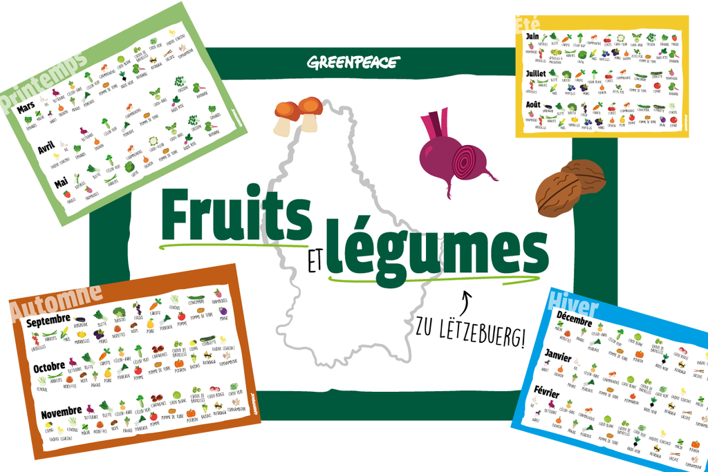 Calendrier des fruits et légumes du Luxembourg - Greenpeace Luxembourg