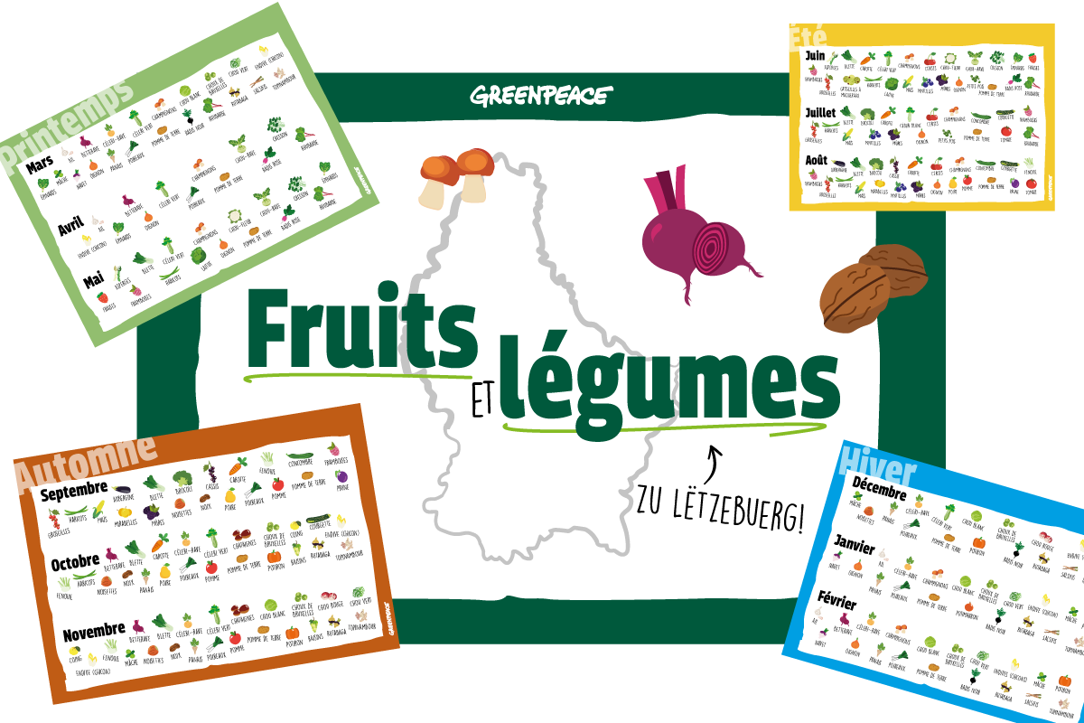 Calendrier des fruits et légumes du Luxembourg - Greenpeace Luxembourg