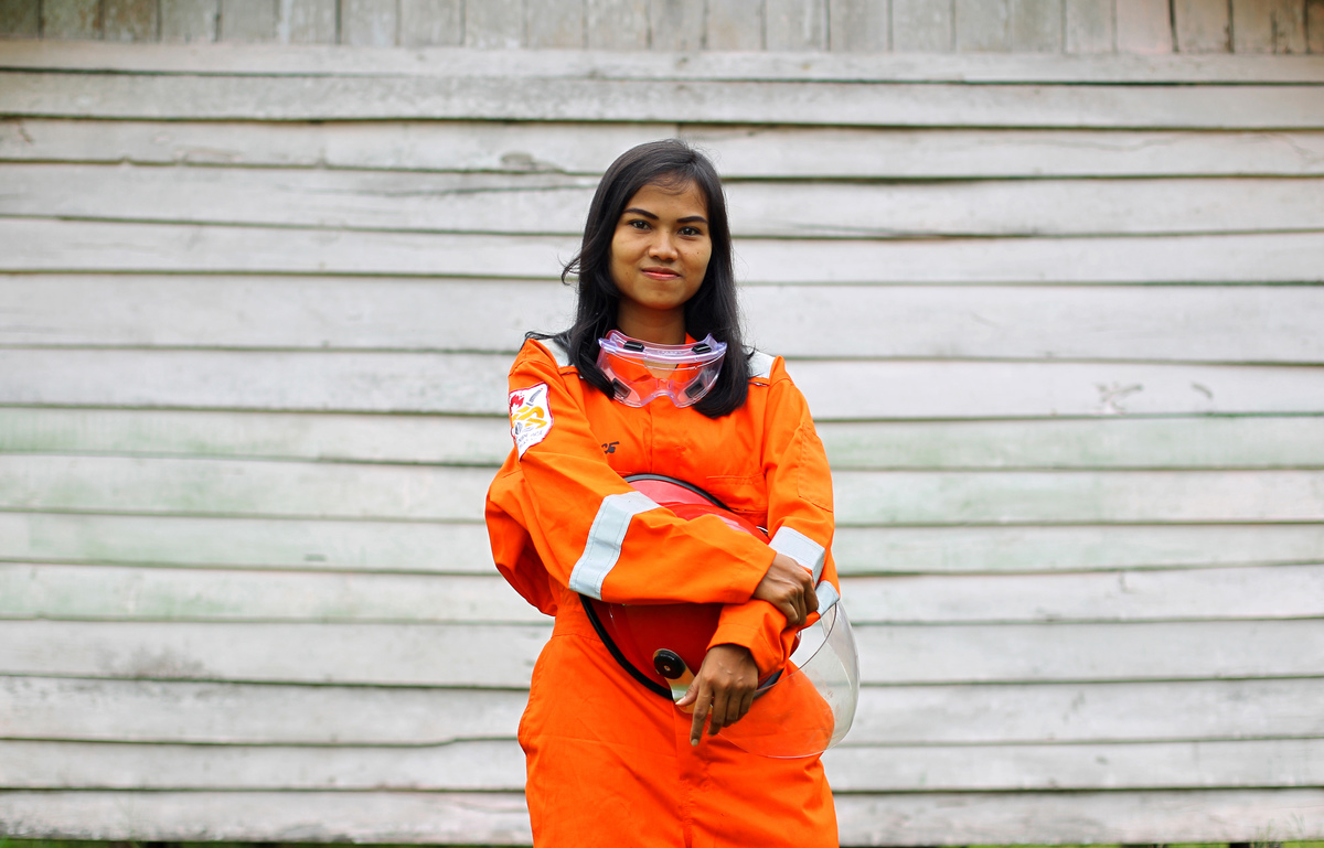 Portraits of Forest Fire Prevention (FFP) Team in Riau. © Afriadi Hikmal / Greenpeace