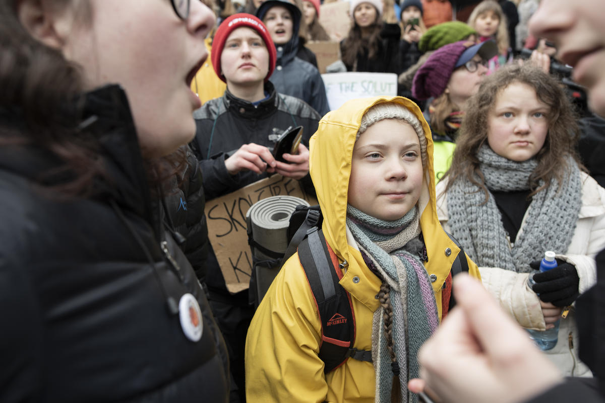 Fridays for Future Student Demonstration in Stockholm. © Christian Åslund / Greenpeace