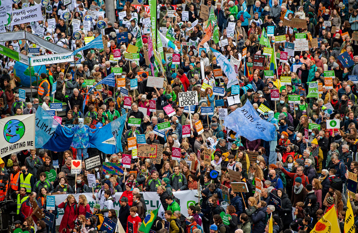 COP26 global day of Climate Action in Amsterdam. © Marten  van Dijl / Greenpeace