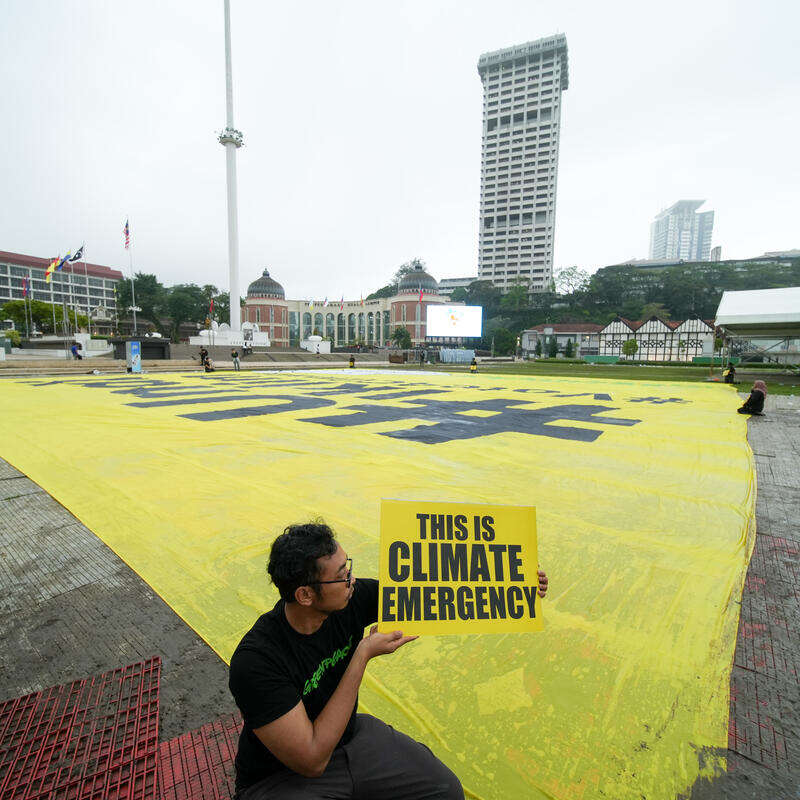 Vote4Climate Action in Kuala Lumpur, Malaysia. © Norman Hiu / Greenpeace