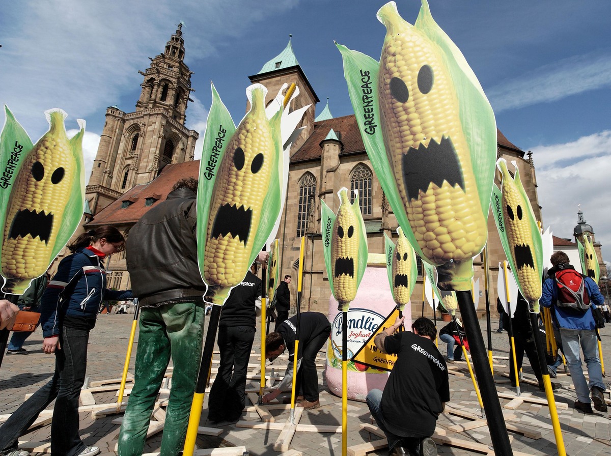 Action against Genetic Engineering in Germany. © Greenpeace / Martin Storz