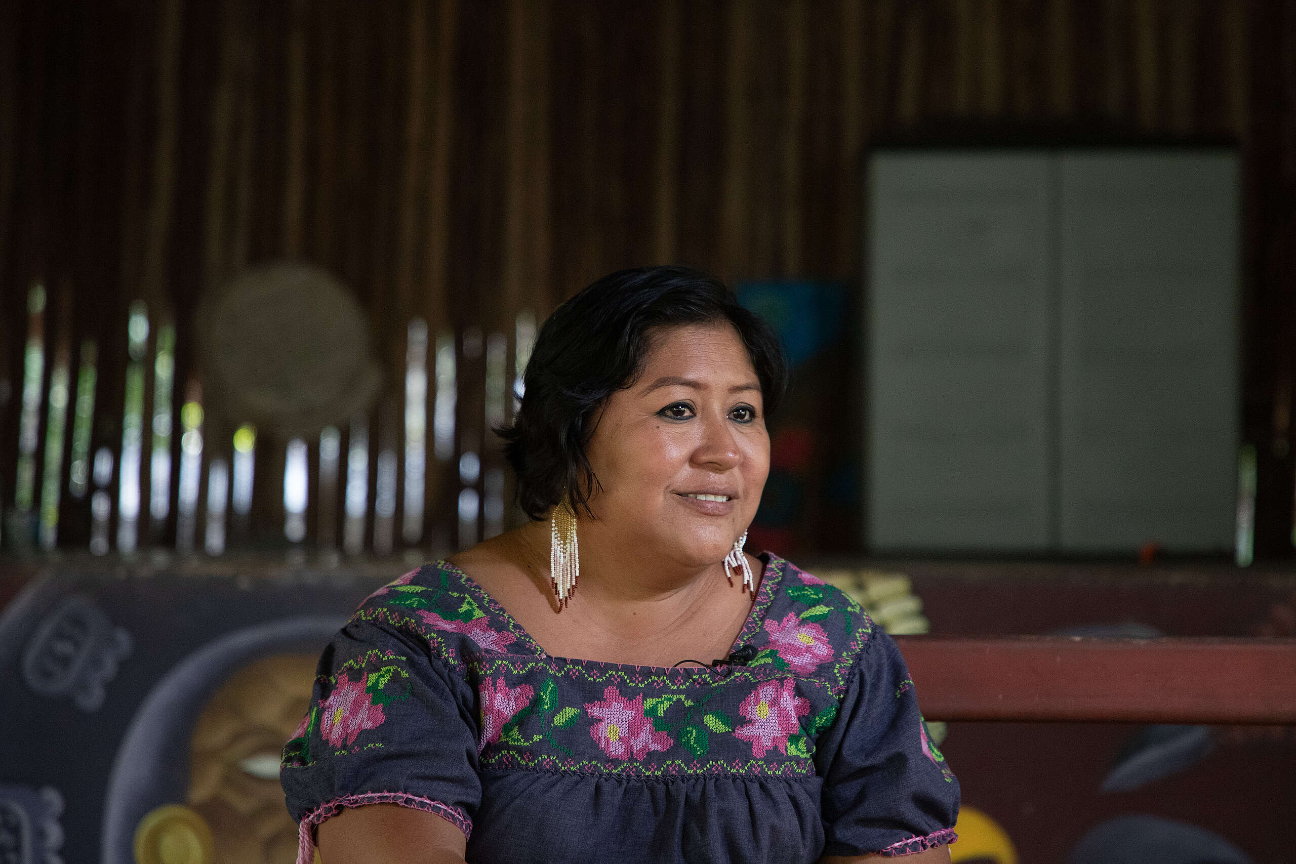 Wilma Esquivel Pat. Mujer maya macehuatl, originaria del estado de Quintana Roo, México, poeta, bióloga, tallerista en temas de derechos sexuales y reproductivos, comunidad y territorio.