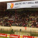 Greenpeace voert actie tegen Shell op Grand Prix