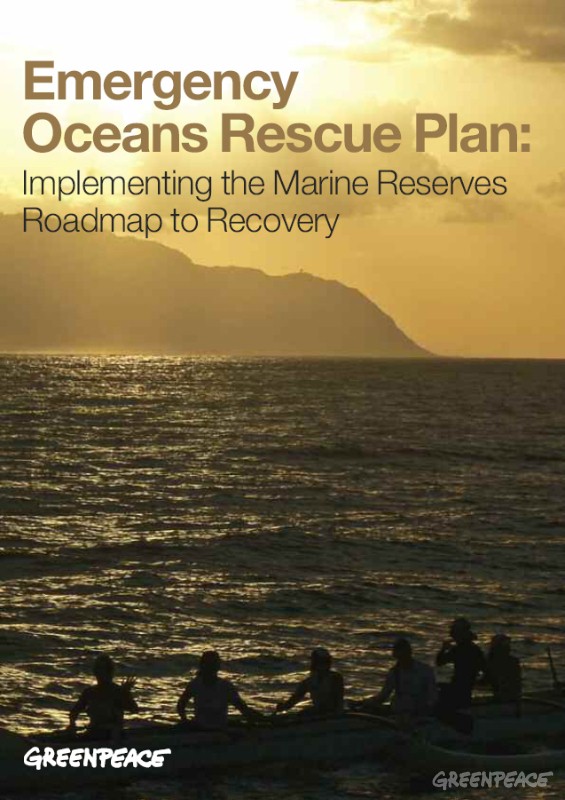 Emergency Oceans Rescue Plan Greenpeace Nederland Greenpeace Nederland