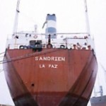 Giftig sloopschip Sandrien mag niet naar sloopstrand in Azië