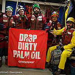 Activisten na 33 uur vrijgelaten van schip met foute palmolie