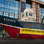 Scrap Overfishing Action in Brussels. © Eric De Mildt / Greenpeace