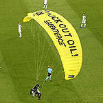 Een bericht over de paraglider tijdens de EK-wedstrijd