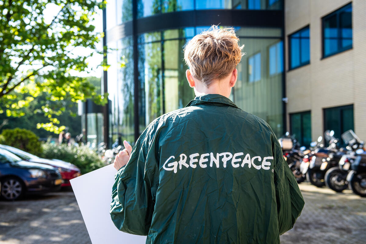 Protest at Allseas Office against Deep Sea Mining in the Netherlands.