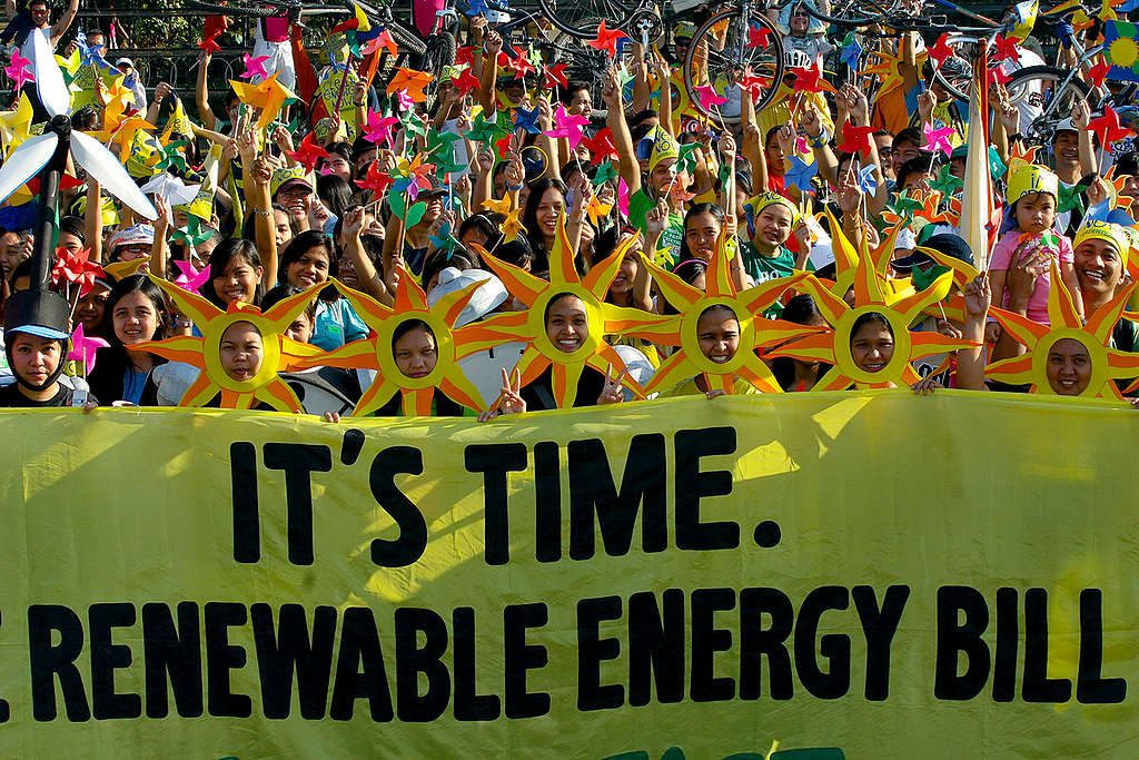 Global Day of Action in the Philippines against Climate Change. © Greenpeace / Luis Liwanag