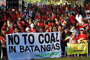 Break Free from Fossil Fuels Activity in Batangas. © Jimmy Domingo / Greenpeace
