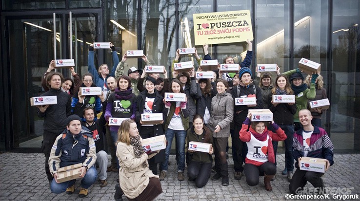 Greenpeace zbiera podpisy w Warszawie
