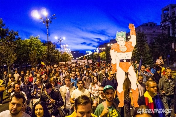 protest Roșia Montană în București