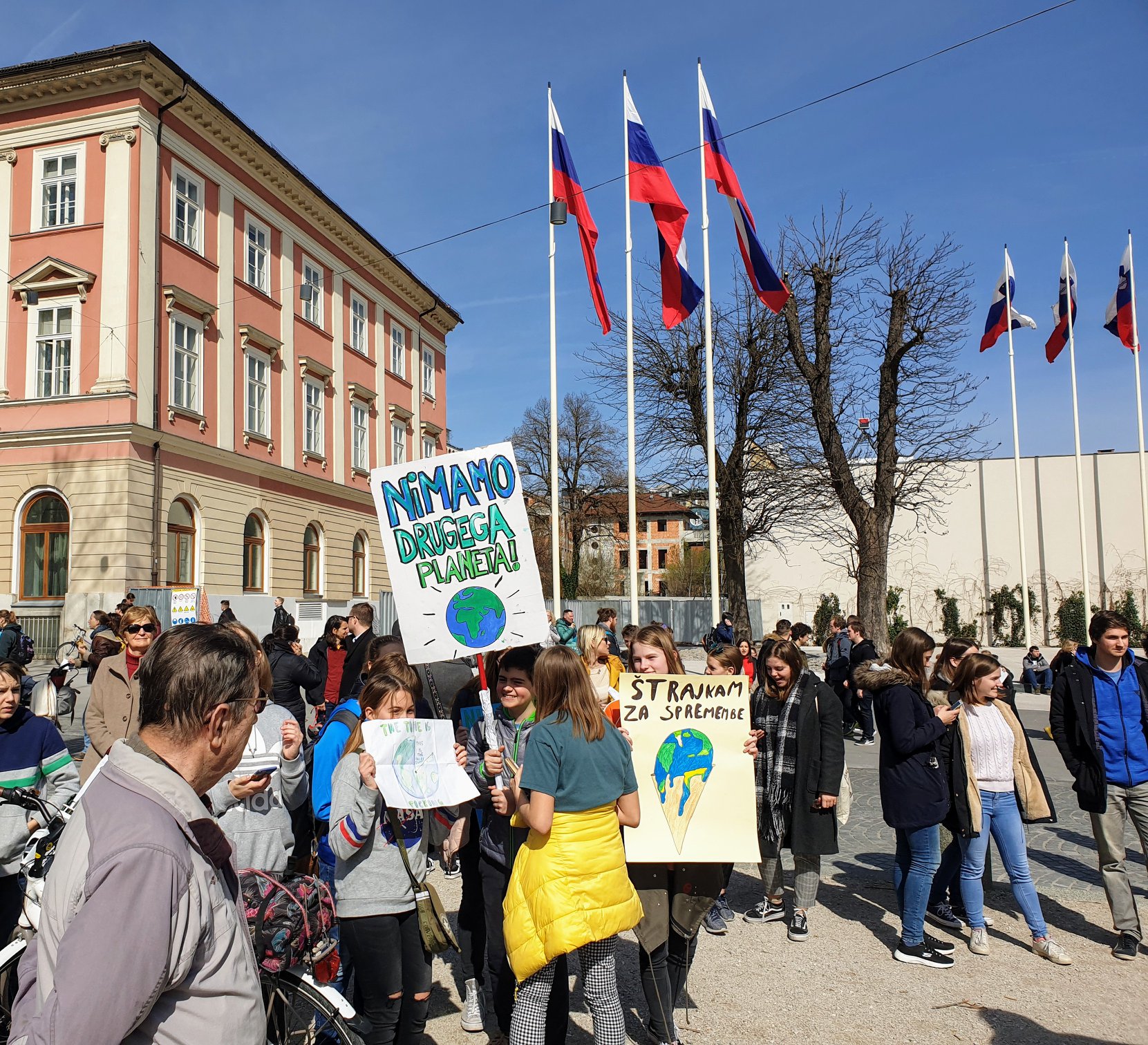 Podnebni protest, 15. marec, Ljubljana.