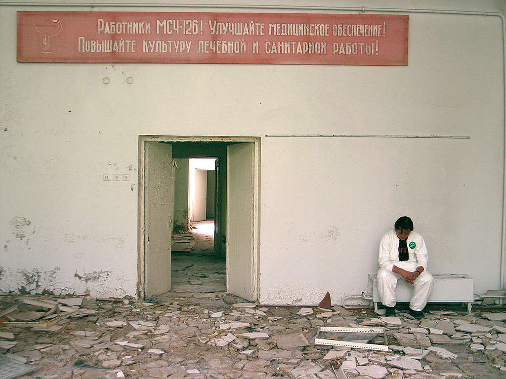 Abandoned Hospital in Pripyat. © Vaclav Vasku / Greenpeace