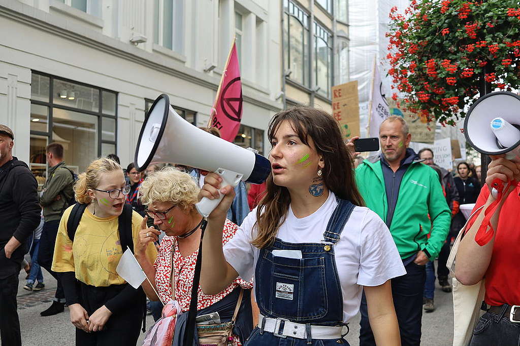 United for Climate Justice March in Luxembourg. © Greenpeace / Anais Hector