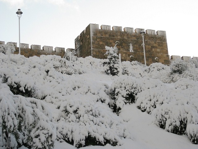 Jerusalem in the snow - ©tlr3automaton