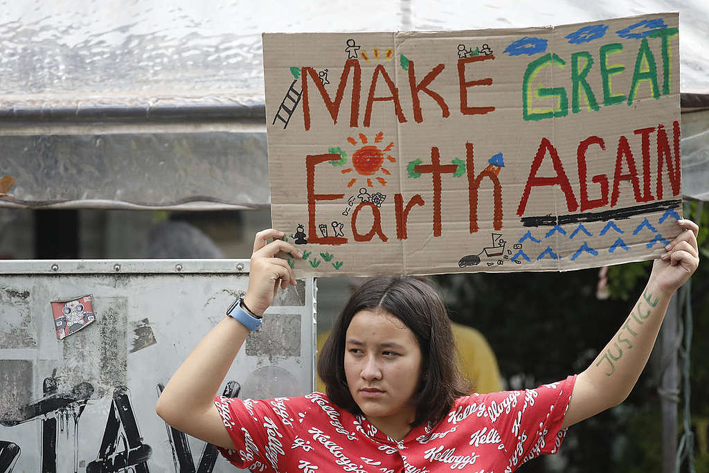 Global Climate Strike in Bangkok. © Tadchakorn  Kitchaiphon / Greenpeace