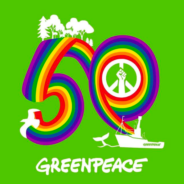 Greenpeace 50th anniversary winning design
