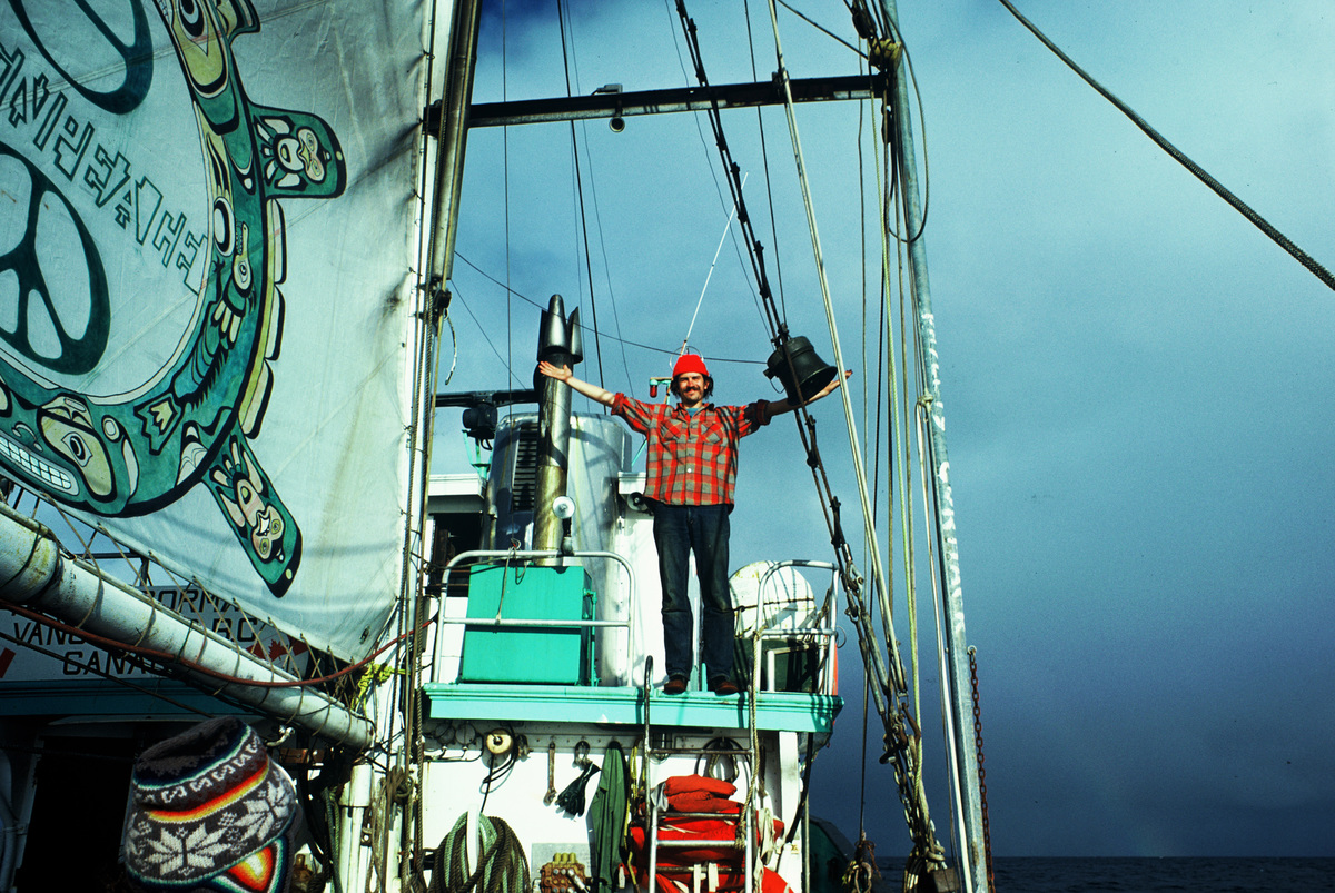 Rex Weyler in North Pacific. © Greenpeace