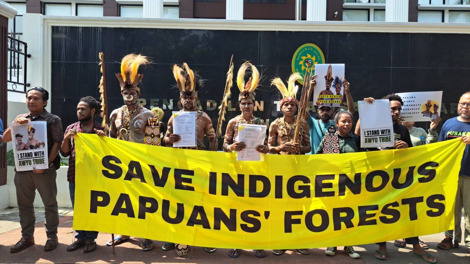 Awyu Papuan Indigenous Bring Papuan Forestland Fight to Jakarta