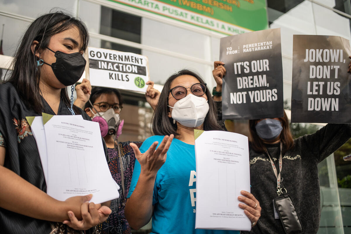 Citizen Lawsuit against Air Pollution in Indonesia. © Jurnasyanto Sukarno / Greenpeace
