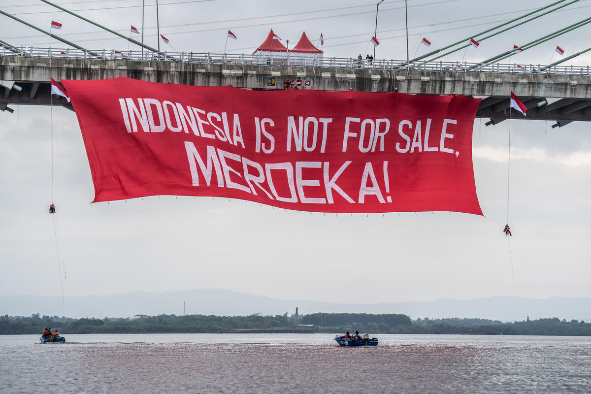 Independence Day in IKN, East Kalimantan. © Jurnasyanto Sukarno / Greenpeace