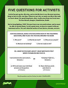 Thumbnail Image for "Five Questions for Activists" Exercise