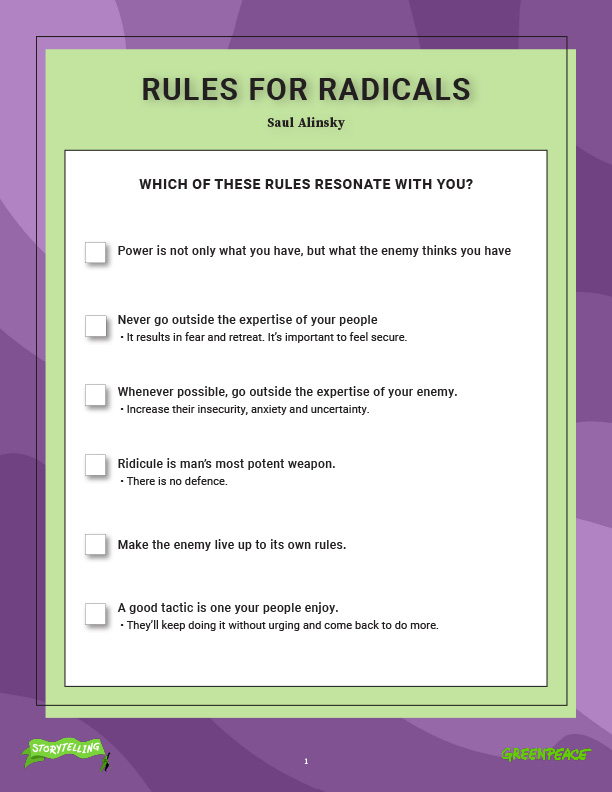 Thumbnail Image for "Rules for Radicals" Exercise