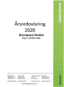 Greenpeace årsredovisning 2020