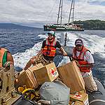 「彩虹勇士號」在萬那杜的救援行動