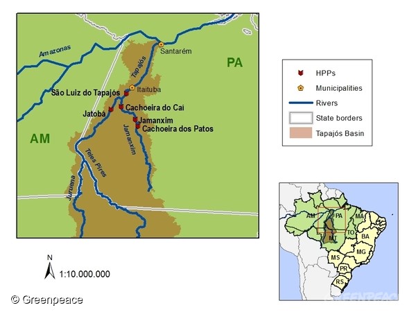 塔帕若斯河流經範圍。