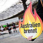 Coal Protest at Siemens Shareholders Meeting in Munich. © Matthias Balk / Greenpeace