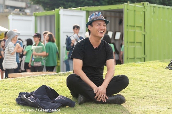 歌手吳志寧也熱情參與綠日子。