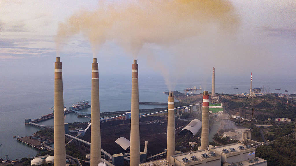 印尼燃煤電廠造成嚴重空氣污染。