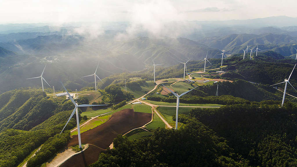 韓國第三大風力電廠，每年可製造134吉瓦時（GWh）電力。