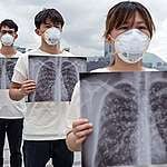 ‘We Want Clean Air’ Action in Hong Kong. © Patrick Cho / Greenpeace