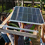 Workshop about Solar Energy in Bailique - Amapá, Brazil. © Diego Baravelli / Greenpeace