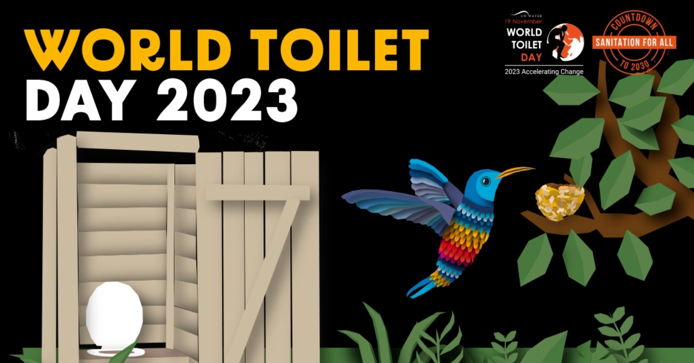 聯合國制定每年11月19日為「世界廁所日」（World Toilet Day），2023年的主題是「加速變革」（Accelerating Change），並以蜂鳥作為象徵圖騰。