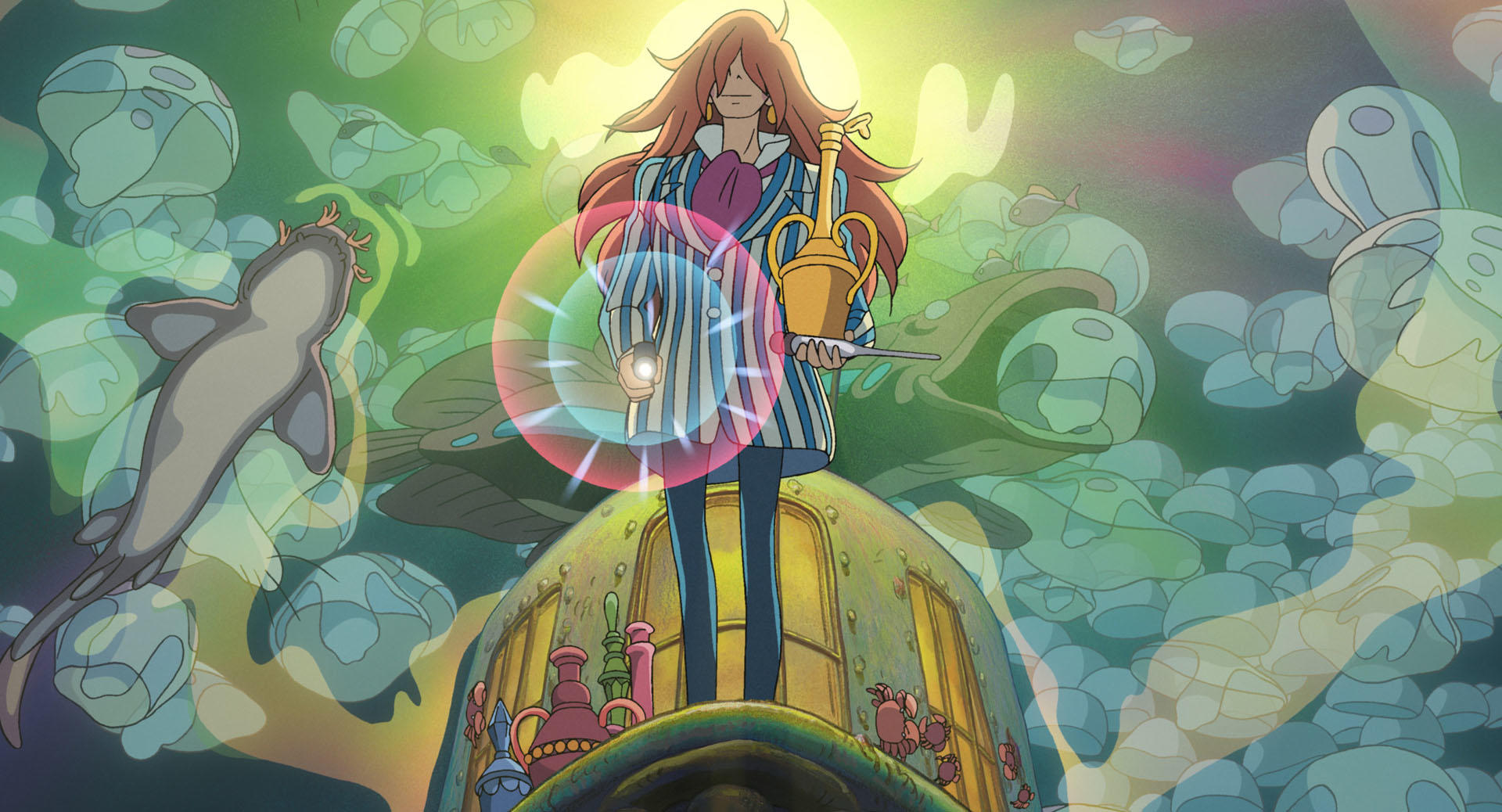 藤本是海中的魔法師，也是波妞的爸爸，以魔法守護海洋、創造生命。