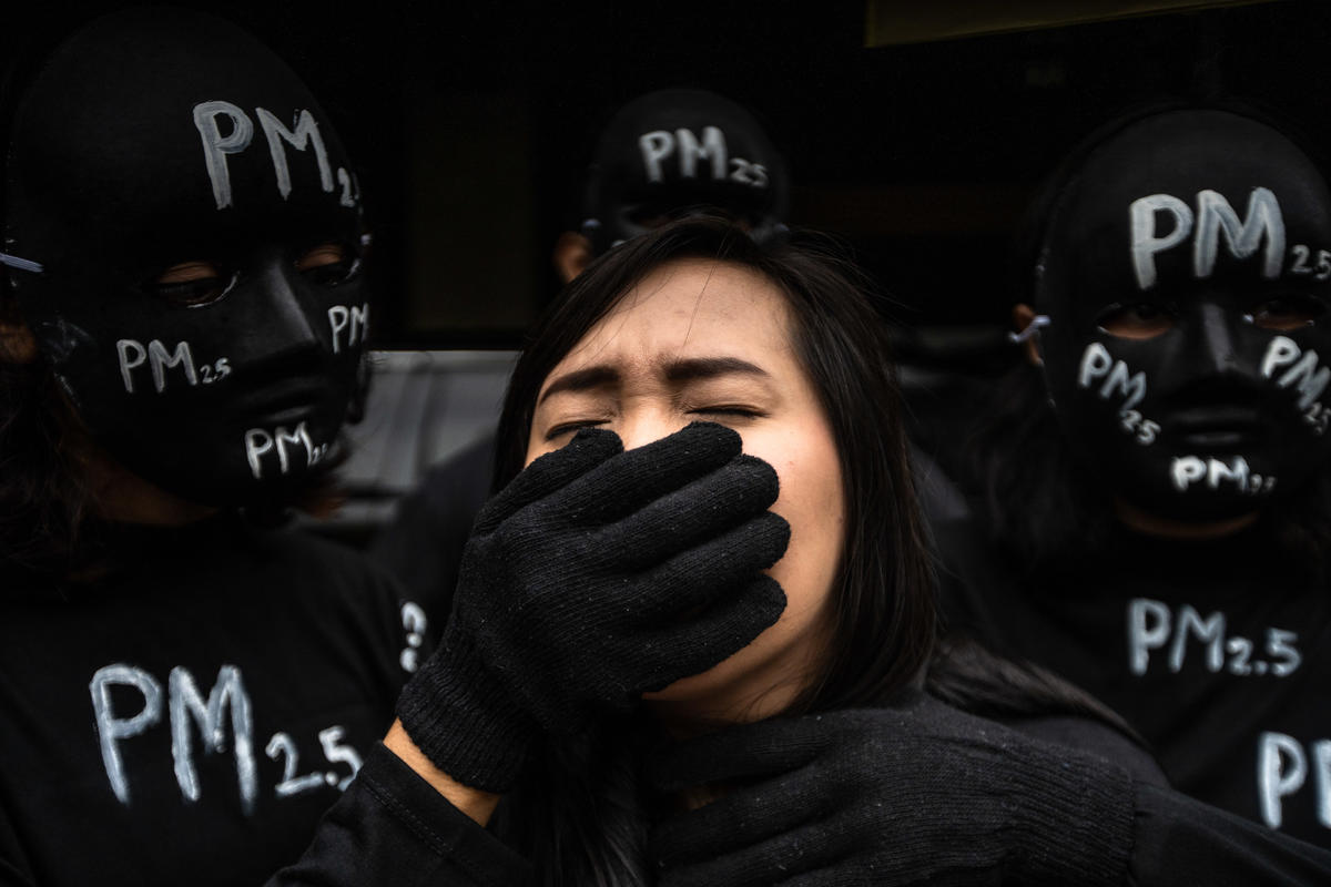 Air Pollution Protest in Jakarta. © Jurnasyanto Sukarno / Greenpeace