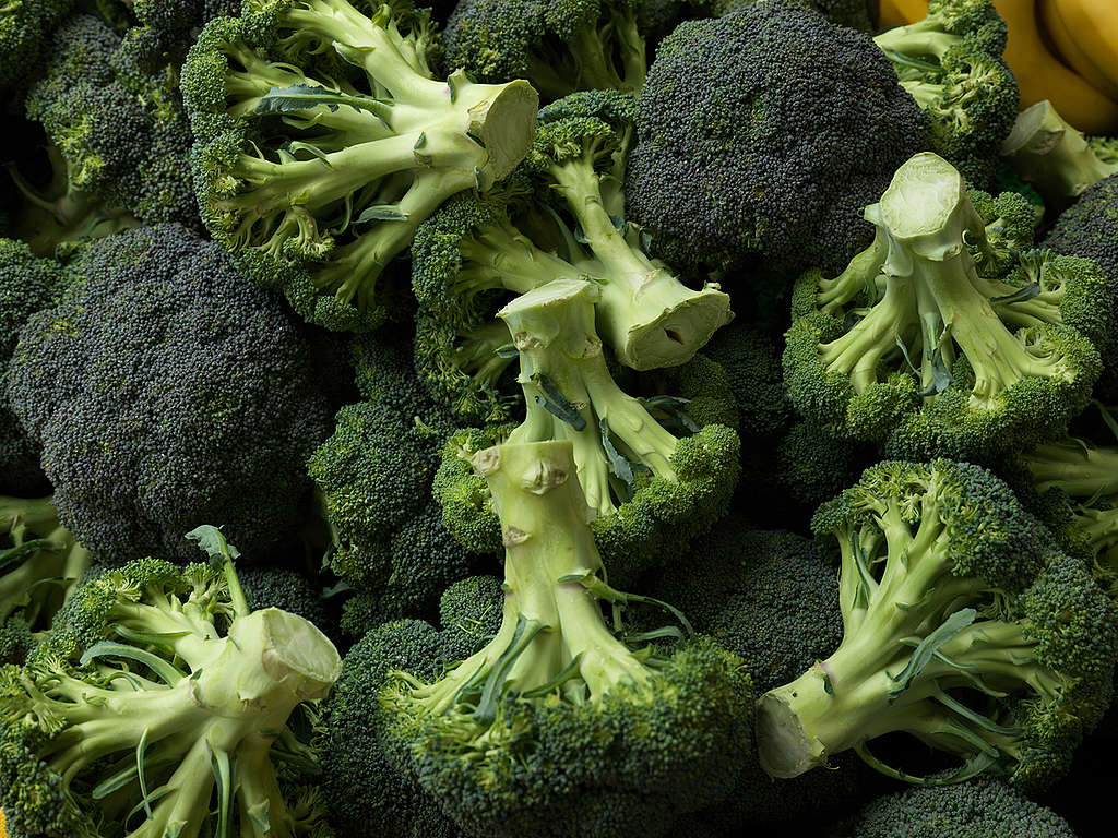 Ecological Produce at Farmers Market in Paris. © Peter Caton / Greenpeace