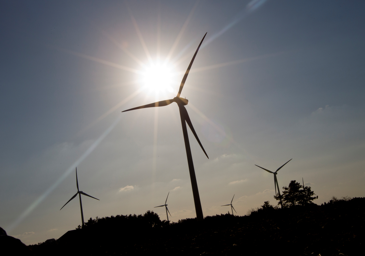 Wind Turbines in South Korea. © Paul Hilton / Greenpeace