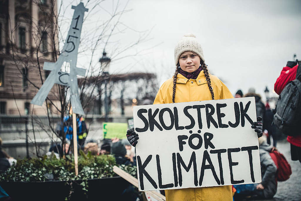 "Fridays for Future" Climate Demonstration in Stockholm. © Jana Eriksson / Greenpeace